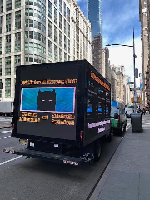 Batfleck Movie Digital Billboard Truck