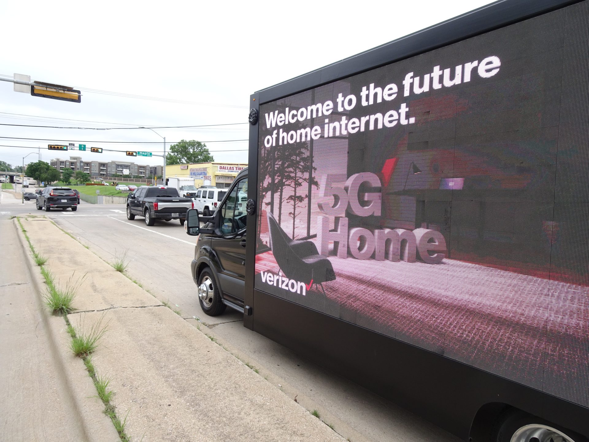 LED Mobile Billboard Experiential Events Verizon